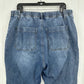 Judy Blue Jeans Womens 14W High Waist Jogger Blue Stretch Denim Elastic Waist