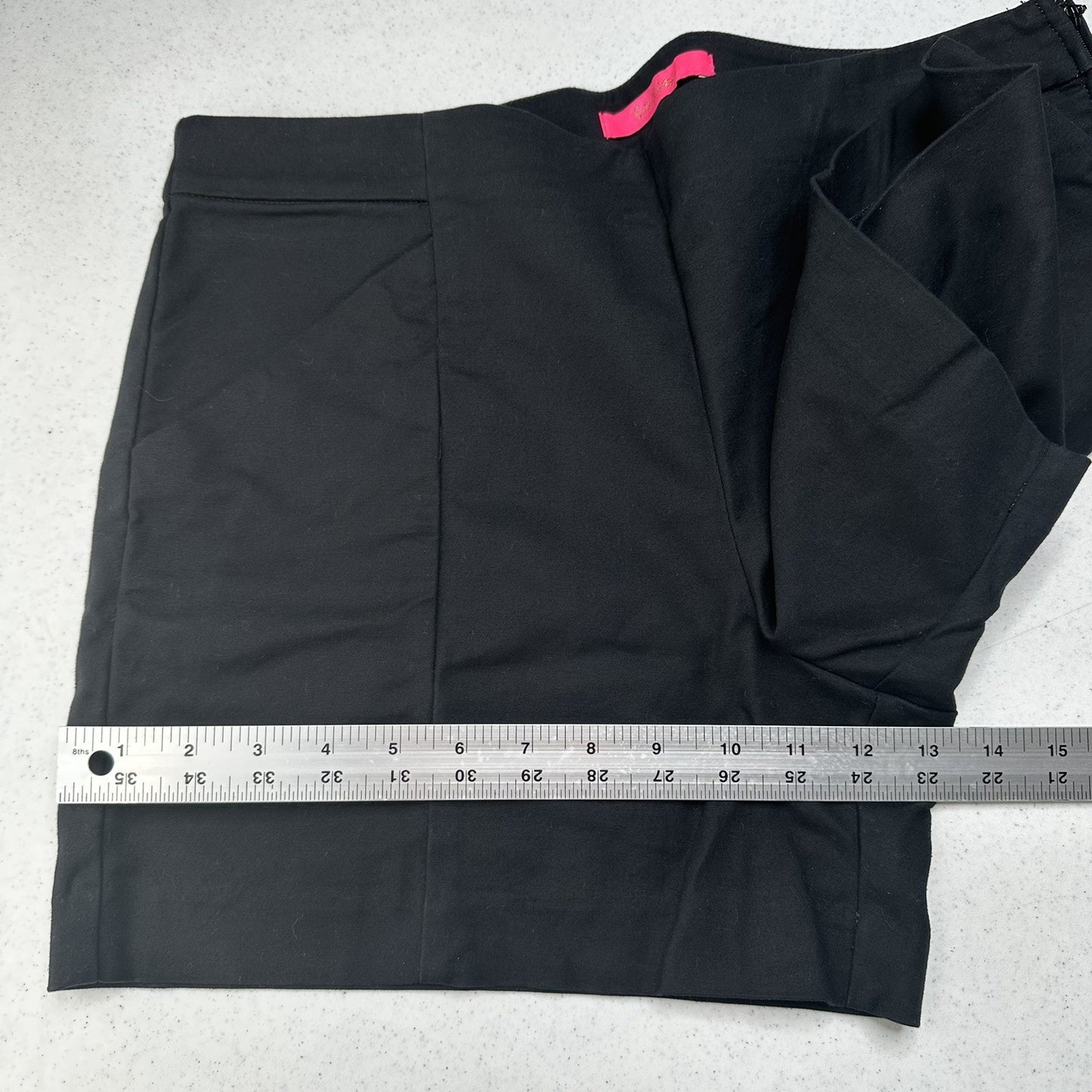 Lilly Pulitzer Shorts Womens 12 Arabeth Stretch Short Black Cotton Coastal EUC