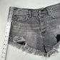 We The Free People Shorts Womens 26 Faded Gray Denim Button Fly Anthropologie