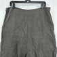 Sarah Pacini Pants 4 Women XL Linen Drop Crotch Crop Zip Coastal Beach Lagenlook
