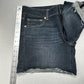 American Eagle Shorts Womens 12 Midi Blue Jean Denim Stretch Fray *35"Waist EUC