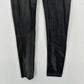 Spanx Leggings Womens Large Petite Faux Leather Black Pull On Pants Slimming EUC