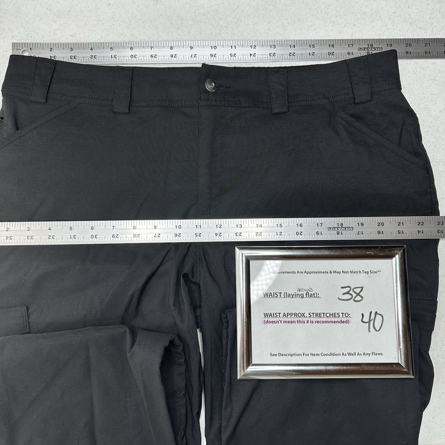 Duluth Trading Pants 18x31 Dry On The Fly Convertible Bootcut Hiking Roll Up EUC