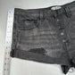 We The Free People Shorts Womens 30 Faded Black Denim Button Fly Anthropologie