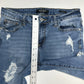 Judy Blue Jeans Womens 7 28 Skinny Blue Stretch Denim Crochet Distressed Grunge