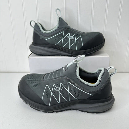 Keen Vista Energy Shift Carbon Toe Work Shoe Grey/Blue Women's Size 7W