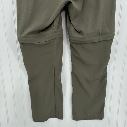 Little Donkey Andy Pants Women Small Convertible Green Hiking Zip Off Shorts EUC