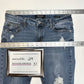 Judy Blue Jeans Womens 7 28 Skinny Blue Stretch Denim Crochet Distressed Grunge