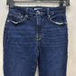Good American Jeans 0 25 Good Petite Skinny Blue Stretch Denim Womens Dark Wash