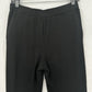 Monrow Pants Womens Small SuperSoft Straight Black Knit Pull On Split Hems Cozy