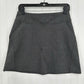 Title Nine Skirt Womens Small Passport Ponte Gray Herringbone Pockets Golf EUC