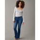 American Eagle Jeans 16 Curvy Lowrise Kick Bootcut Next Level Blue Denim NEW