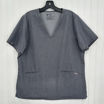 FIGS Scrub Top Womens XL Casma Technical Collection Graphite Gray Uniform Work