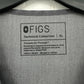 FIGS Scrub Top Womens XL Casma Technical Collection Graphite Gray Uniform Work