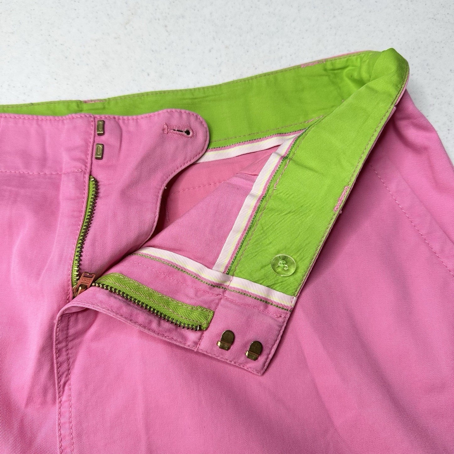 Lilly Pulitzer Skirt Womens 8 Pink Cotton Coastal Golf Barbie Beach Preppy Short