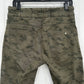 Bevy Flog Pants Womens 29 Shely Green Camoflauge Drawstring Travel Casual EUC