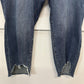 Kut From The Kloth Jeans Womens 24W Reese Ankle Straight Denim Blue Fray NEW