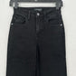 Judy Blue Jeans Womens 0 24 Straight Leg Black Stretch Denim Split Hems EUC
