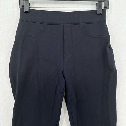 Spanx Pants Womens Small Perfect Ponte Skinny Ankle Navy Blue Legging Career