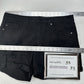 Kancan Shorts Womens Large High Rise Cuffed Black Jean Denim Distress Grunge EUC