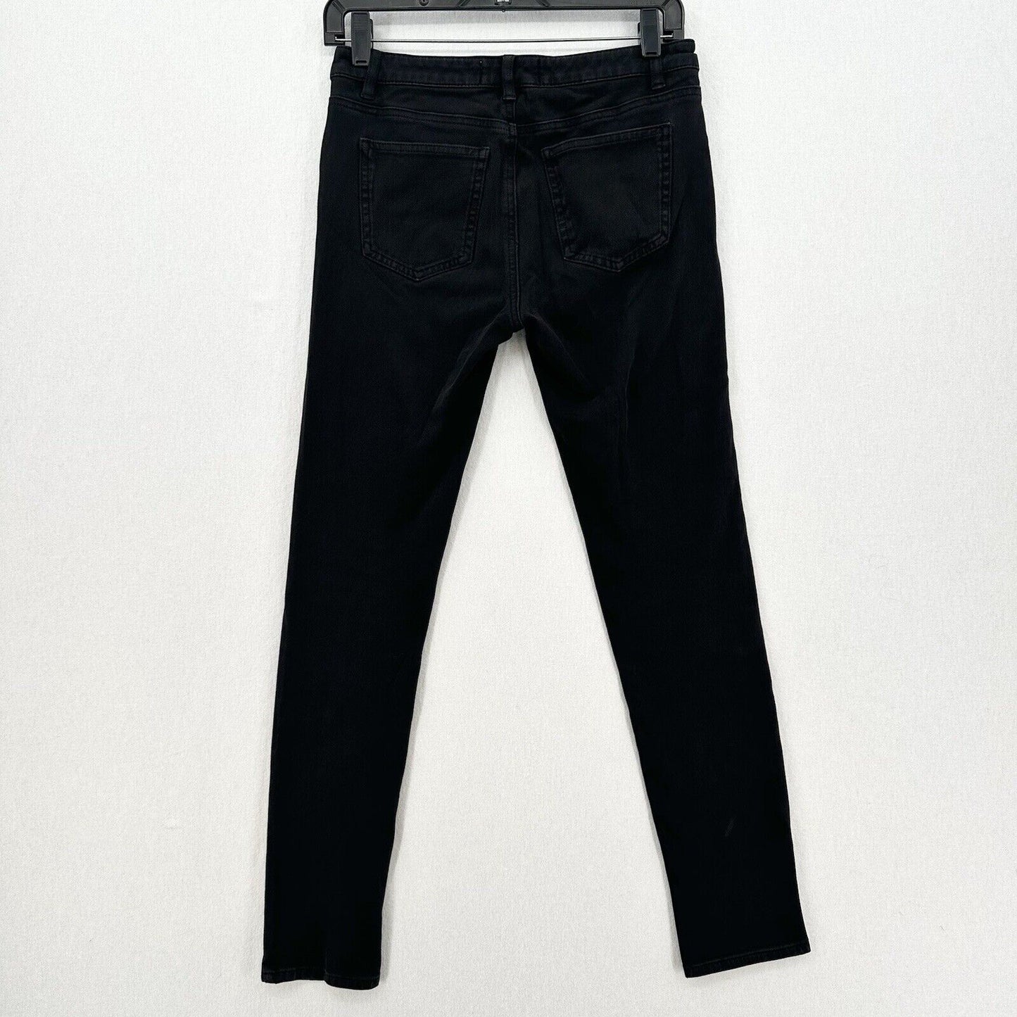 Acne Studios Jeans Womens 27 Skinny Black Skin 5 Stretch Denim *Flaw