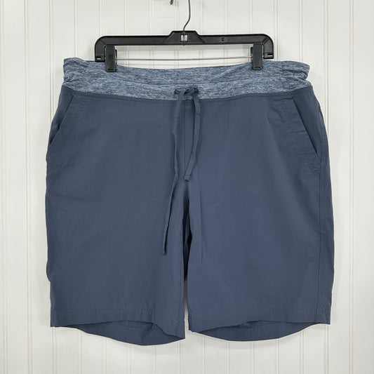 Duluth Trading Shorts Womens 18 Armachillo Cooling Bermuda 10" Blue Hiking EUC