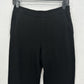 Monrow Pants Womens Small SuperSoft Straight Black Knit Pull On Split Hems Cozy