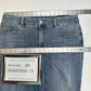 Chicos Jeans 1 US 8 So Slimming Girlfriend Ankle Stretch Blue Denim Distress NEW