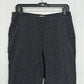 Sundance Pants Womens 6 Black Pinstripe Linen Cotton Coastal Contemporary