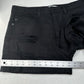 Kancan Shorts Womens Large High Rise Cuffed Black Jean Denim Distress Grunge EUC