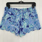 Lilly Pulitzer Shorts Womens M Dahlia Koala Scallop Hem Blue Coastal Barbie