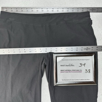 Eileen Fisher Pants Large Washable Crepe Slim Ankle Gray Coastal ContemporaryEUC