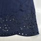 J Crew Dress Medium Navy Blue Linen Cotton Lightweight Womens Coastal Beachy