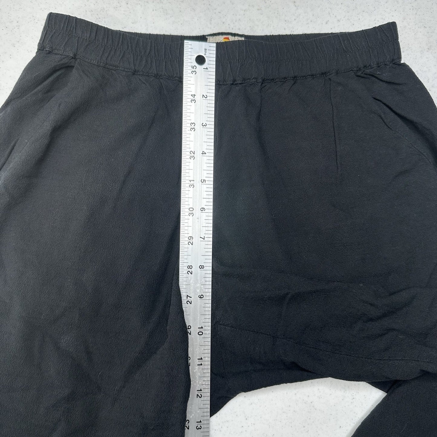 Marine Layer Pants Womens XS Allison Crop Black Lyocell Tencel Coastal Beach