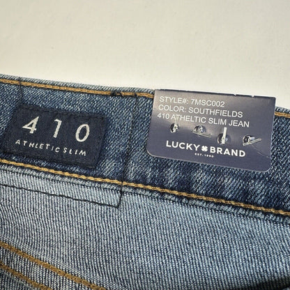 Lucky Brand Jeans Mens 38x32 Blue 410 Athletic Slim Stretch Medium Denim NEW
