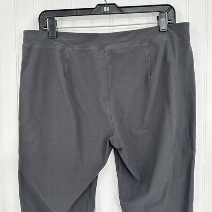 Eileen Fisher Pants Large Washable Crepe Slim Ankle Gray Coastal ContemporaryEUC