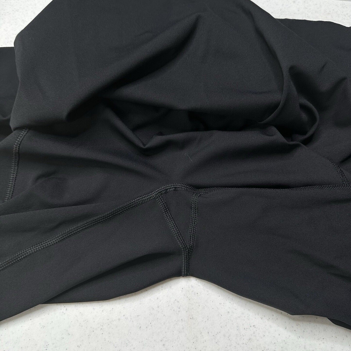 Spanx Leggings Womens Medium Booty Boost Skirted Pants Black Active Pocket EUC