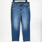 J Jill Jeans Womens 16 High Rise Straight Leg Ankle Blue Stretch Denim Comfort