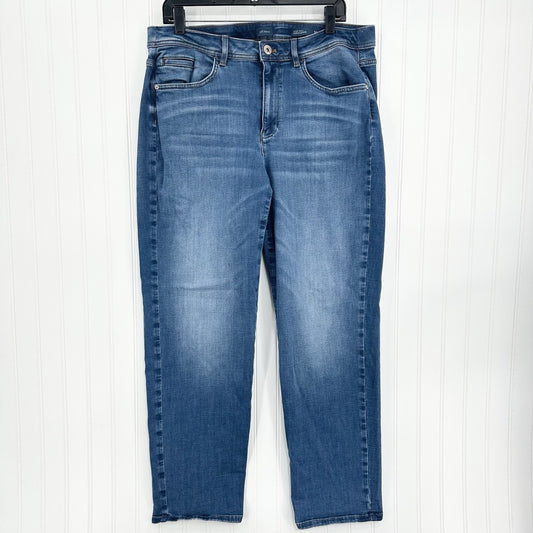 J Jill Jeans Womens 16 High Rise Straight Leg Ankle Blue Stretch Denim Comfort