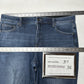 Lularoe Jeans Womens 32 US 14 Boyfriend Blue Stretch Denim Tummy Panel EUC