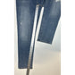 Chicos Jeans 1 US 8 So Slimming Girlfriend Ankle Stretch Blue Denim Distress NEW