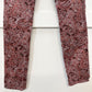 Prana Jeans 10 Womens Corduroy Trinity Skinny Slim Pink Rhubarb Paisley Preppy