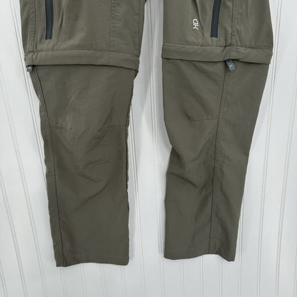 Little Donkey Andy Pants Women Small Convertible Green Hiking Zip Off Shorts EUC