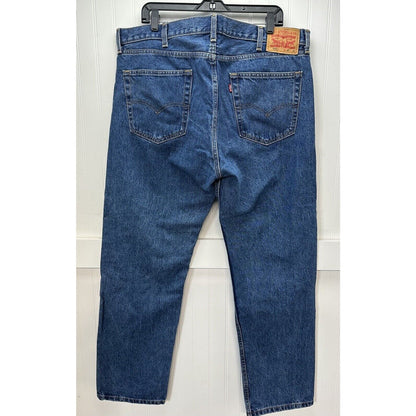 Levis Jeans Mens 40x32 Blue 505 Regular Straight American Work Medium Denim EUC