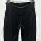 Spanx Leggings Womens 1X Black Velvet Pants Pull On Slimming Goth Emo Y2K EUC