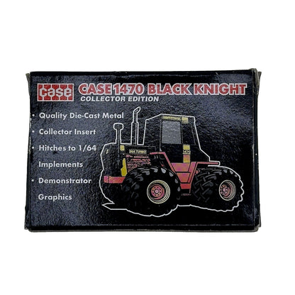 Case 1470 Black Knight 4WD Tractor With Duals By Ertl 1/64 Collector Edition