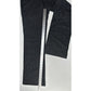 Sundance Pants Womens 6 Black Pinstripe Linen Cotton Coastal Contemporary