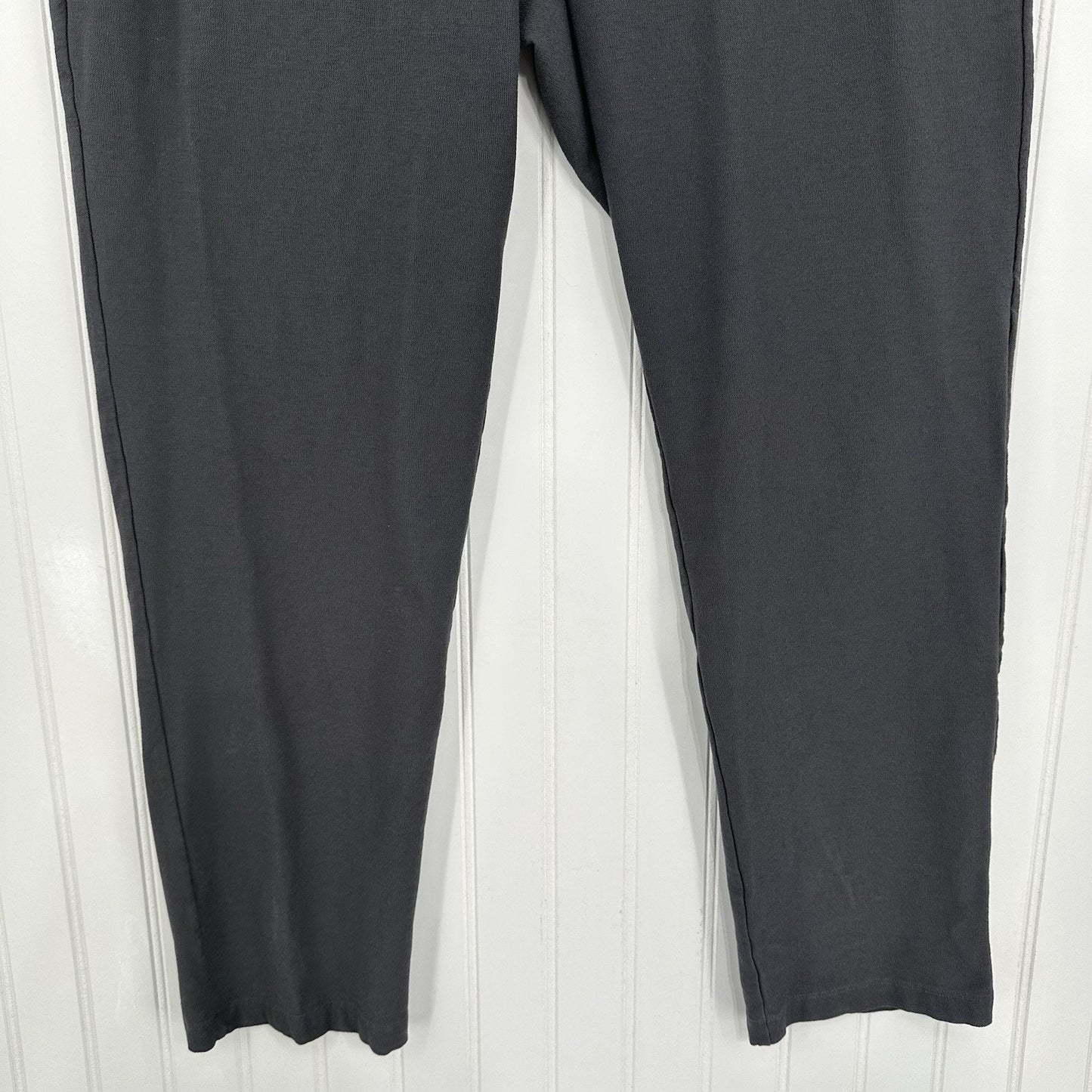 Eileen Fisher Pants Large Washable Crepe Slim Ankle Gray Coastal ContemporaryEUC
