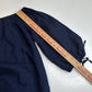J Crew Dress Medium Navy Blue Linen Cotton Lightweight Womens Coastal Beachy