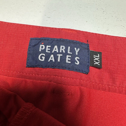 Pearly Gates Golf Skort Womens US 12 Pickleball Red Ripstop Skirt/Shorts EUC